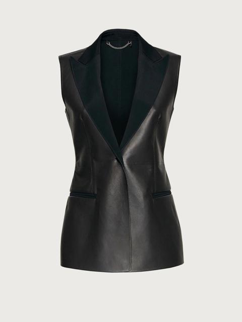 FERRAGAMO SLEEVELESS NAPPA WAISTCOAT