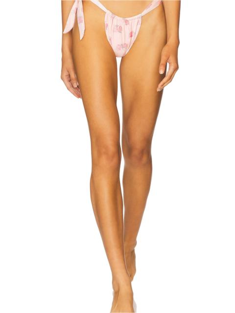 Frankies Bikinis Kealy Satin Bikini Bottom