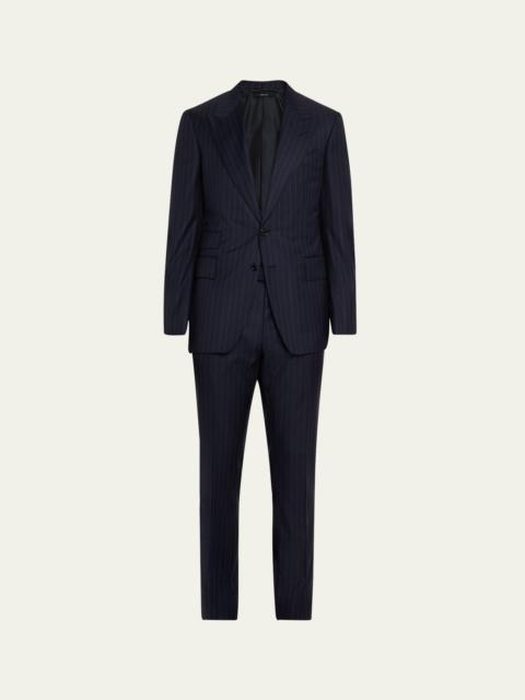 Men's Pinstripe Two-Piece Suit