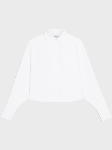 CELINE cropped shirt IN COTTON POPLIN