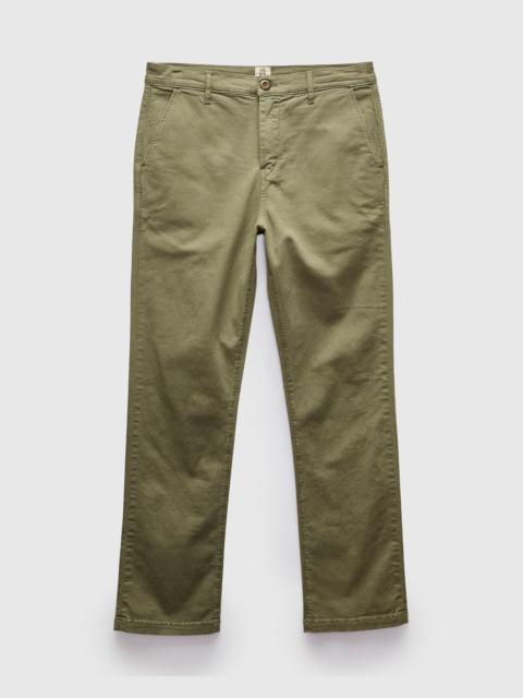 HIROSHI KATO Pipe Straight Oxford Chino in Military Green