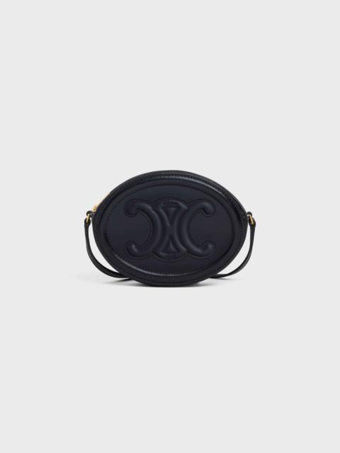 CELINE CROSSBODY OVAL PURSE cuir triomphe in Smooth calfskin