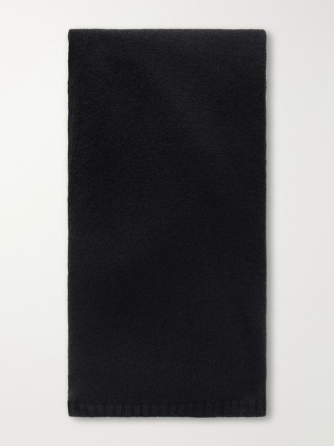 The Elder Statesman Cashmere Scarf Black