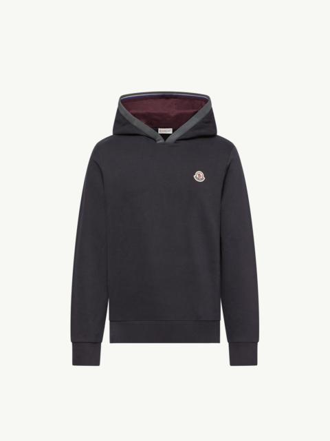 Moncler Brushed Cotton Logo Hoodie