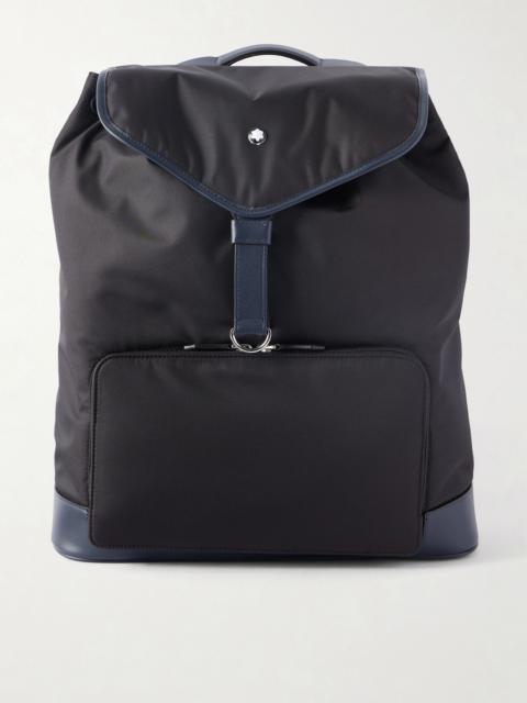 Montblanc Panorama Leather-Trimmed Shell Backpack