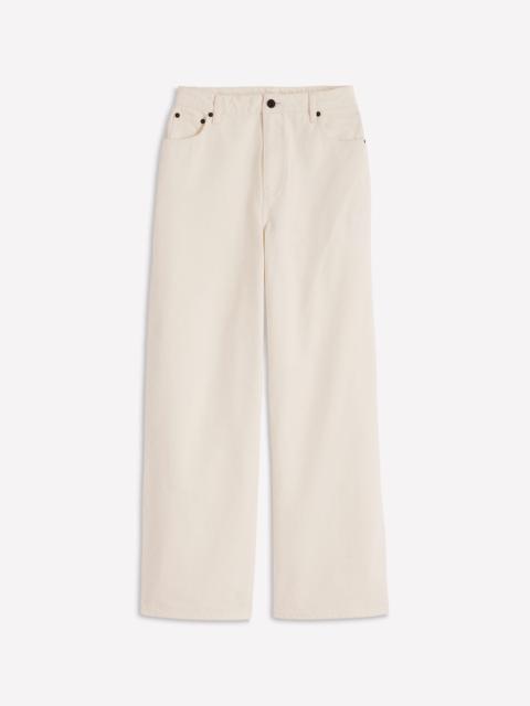 BODEN Relaxed Wide Leg Jeans-Ecru