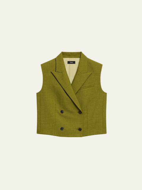 Boxy Double-Breasted Vest