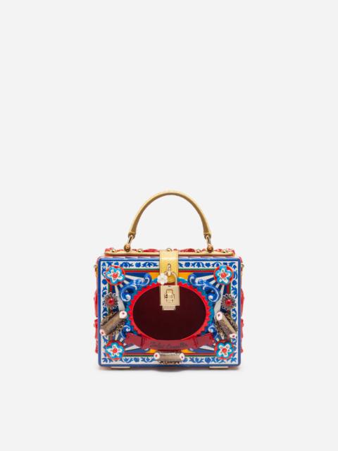 Dolce & Gabbana Dolce Box bag in hand-painted wood