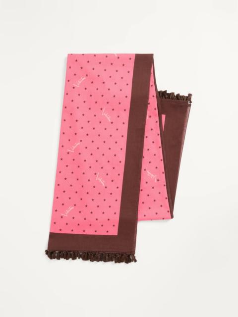 Valentino COTTON SARONG WITH STELLINE E FIRMA STARRY PRINT WITH TASSEL TRIM