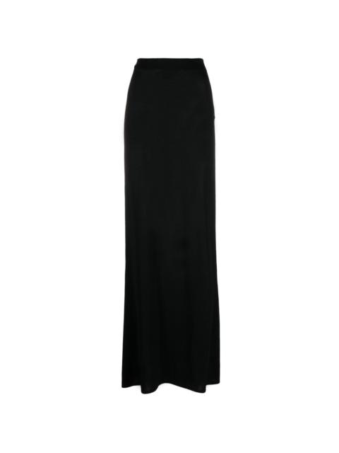 SAINT LAURENT asymmetric-hem maxi skirt