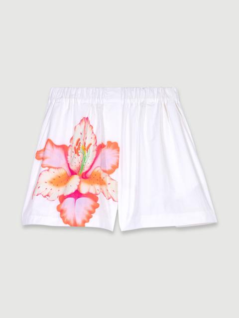 maje Patterned shorts