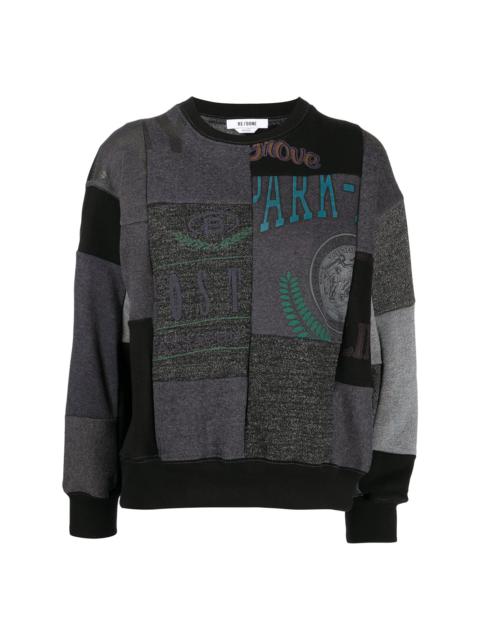 RE/DONE mix print sweatshirt