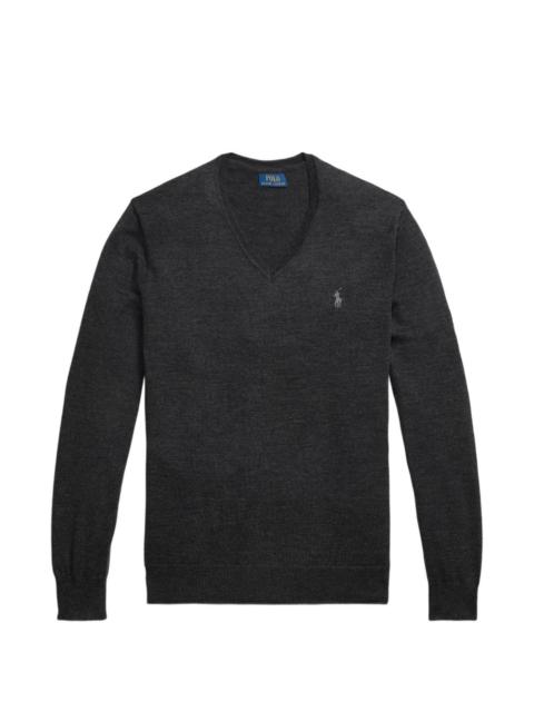 Polo Ralph Lauren V-neck logo-embroidered sweater
