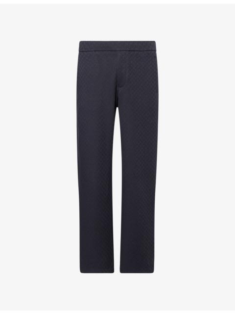 EMPORIO ARMANI Jacquard Relaxed-Fit Woven Track Bottoms