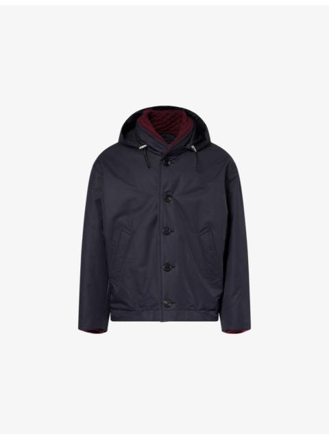 Loewe Hooded Padded Cotton-Blend Jacket