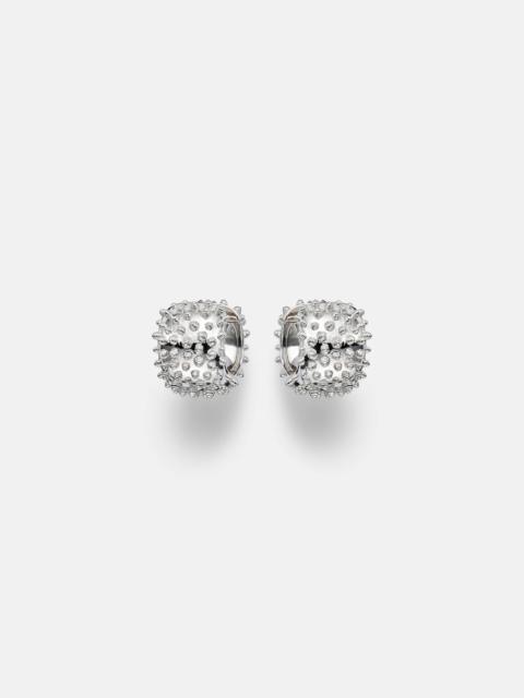Yvonne Léon Picots 9kt white gold (375/1000) hoop earrings