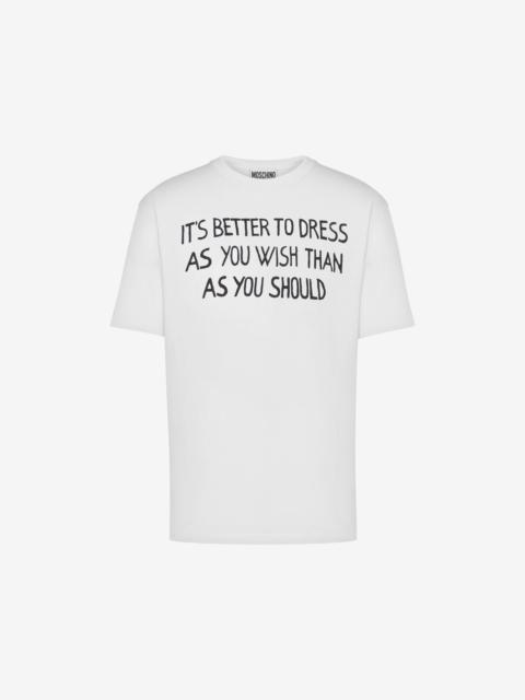Moschino T-SHIRT MESSAGE PRINT
