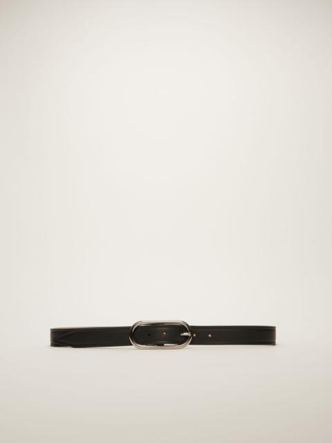 Acne Studios Logo-buckle leather belt black