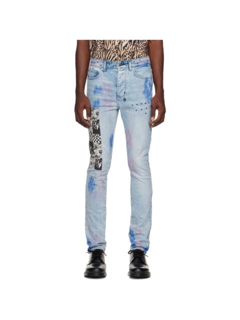 Ksubi Blue Chitch 'The Streets Kolor' Jeans