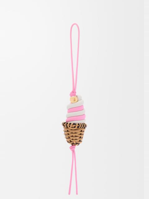 Ice cream charm in classic calfskin