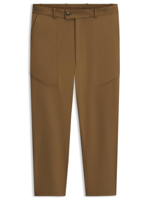 BOSS PORSCHE X BOSS REGULAR-FIT PANTS IN STRETCH FABRIC