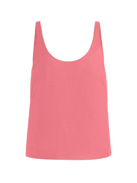 GABRIELA HEARST Muriel Tank Top in Watermelon Silk Virgin Wool