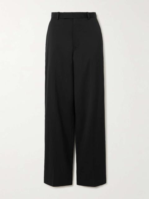RÓHE Wool and mohair-blend crepe straight-leg pants