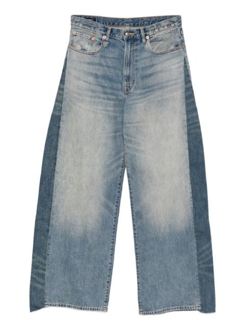R13 colour-block panelled jeans