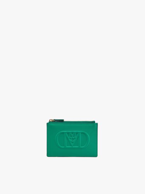 MCM Mode Travia Card Holder in Spanish Nappa Leather