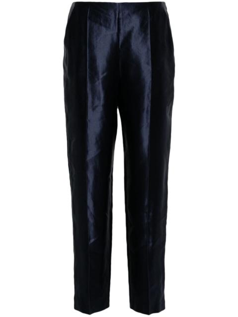 GIORGIO ARMANI seam-detail satin trousers