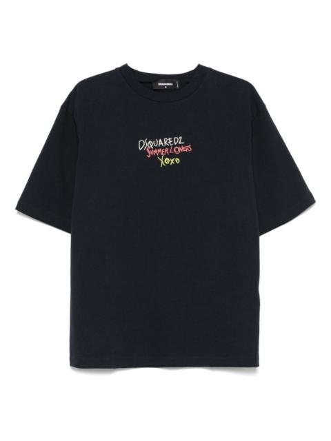 DSQUARED2 logo-embroidered T-shirt