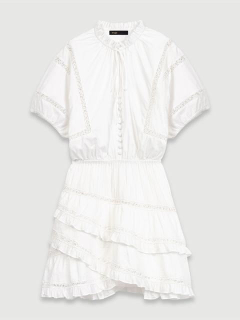 maje Short embroidered dress