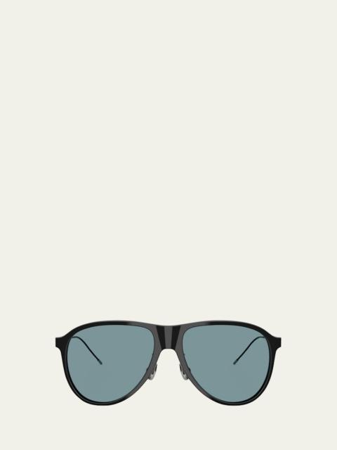 Brunello Cucinelli 0BC4011S Acetate Aviator Sunglasses