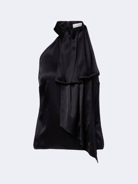 NINA RICCI Silk-blend satin top