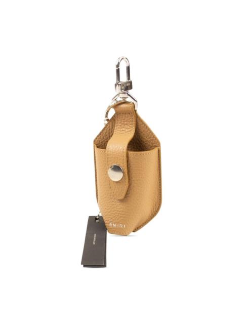 AMIRI pebbled-leather hand sanitizer holder