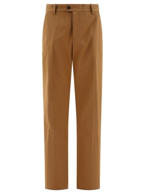 Tailored  With Back Logo Trousers Brown