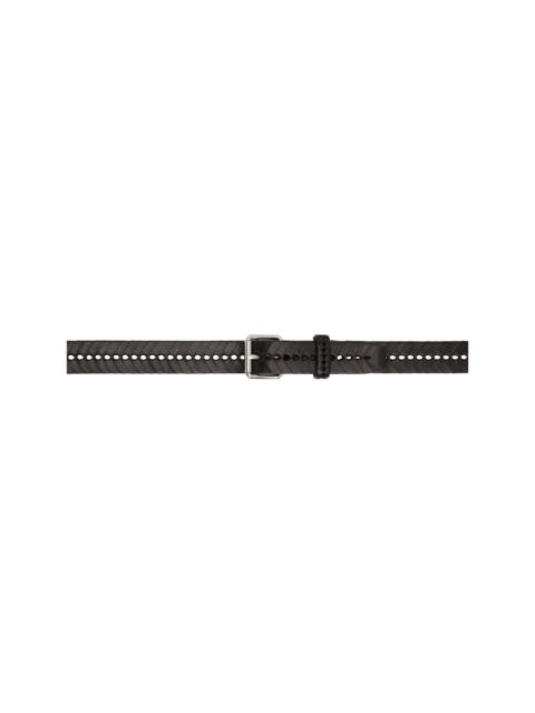 Lemaire Brown Braided 30 Belt