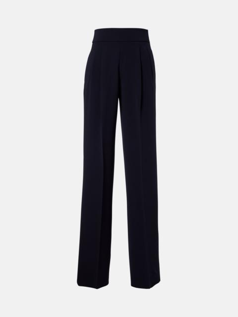 Max Mara Pleated cady straight pants