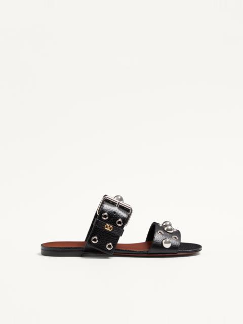 Valentino NELLCÔTE SLIDE SANDAL IN GRAINY CALFSKIN