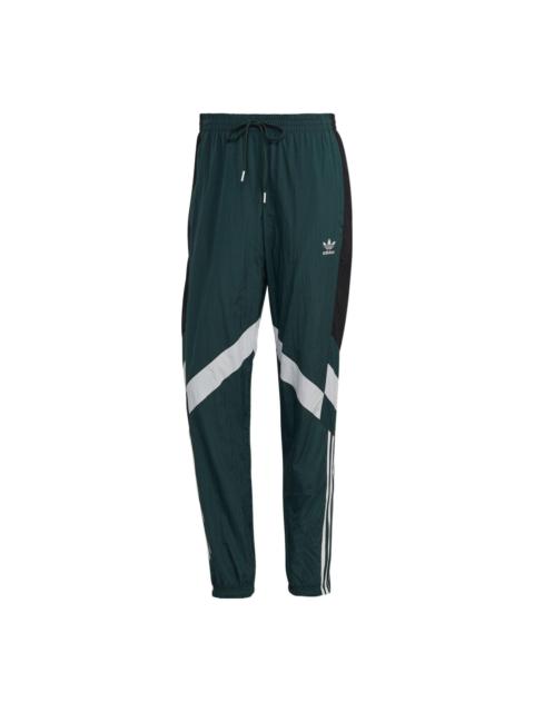 Men's adidas originals Woven Tp Logo Printing Elastic Waistband Drawstring Sports Pants/Trousers/Jog