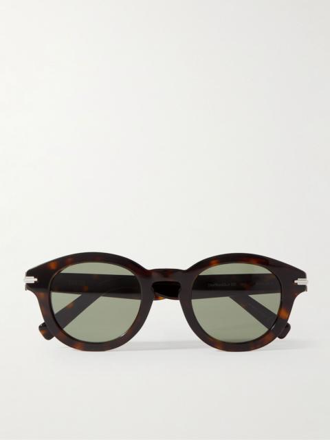 Dior DiorBlackSuit R5I Round-Frame Acetate Sunglasses Tortoiseshell