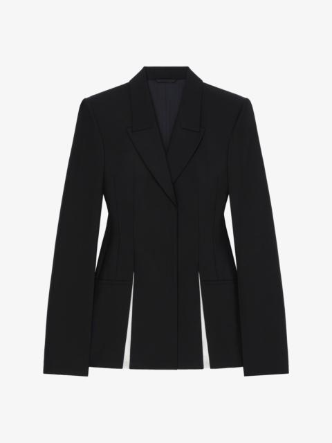 Givenchy JACKET IN WOOL AND MOHAIR WITH CONSTRATED INSERTS