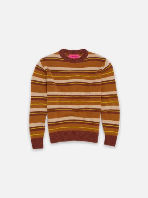 The Elder Statesman SHADOW STRIPE CREW