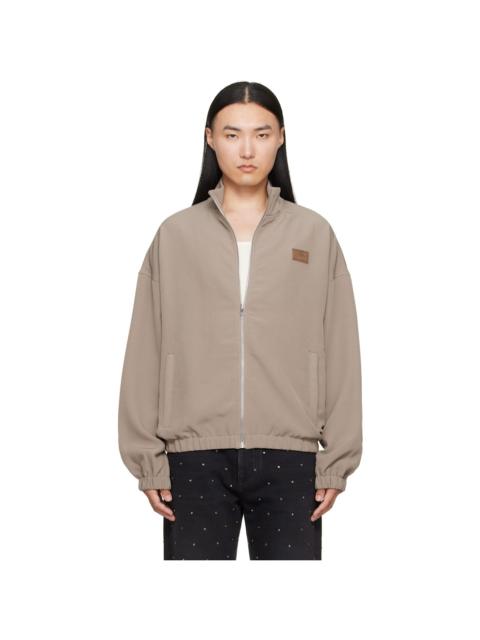 AMIRI Taupe 'Amiri' Patch Cady Track Jacket