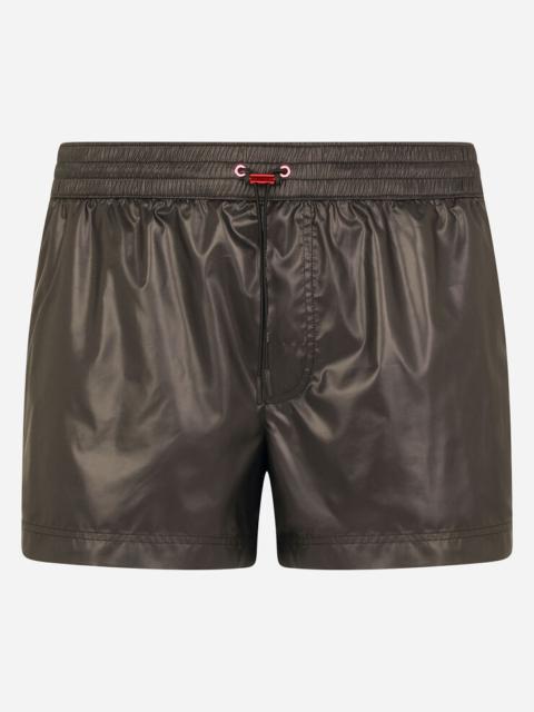 Dolce & Gabbana Short swim trunks with side bands