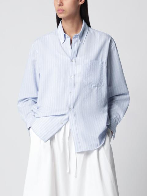 Dunst Light blue striped cotton-blend shirt