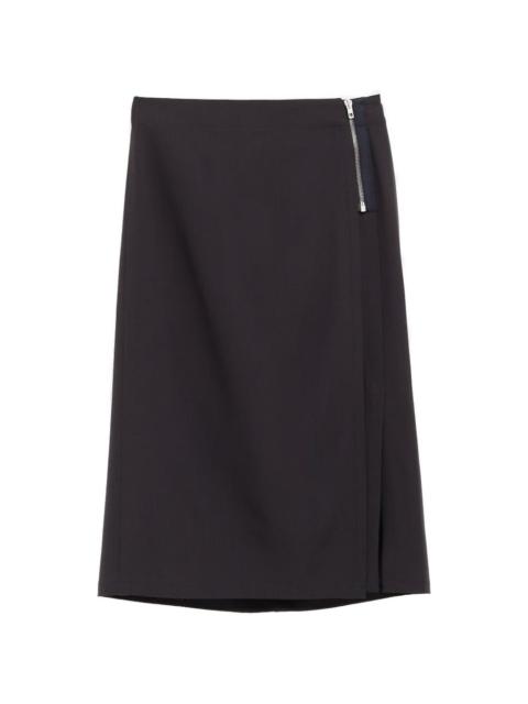 Lemaire zip-detail skirt