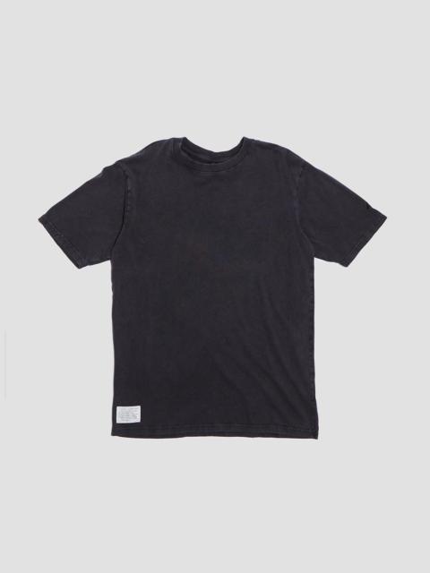 Nigel Cabourn Embroidered Relaxed Fit Tee in Stone Wash Black