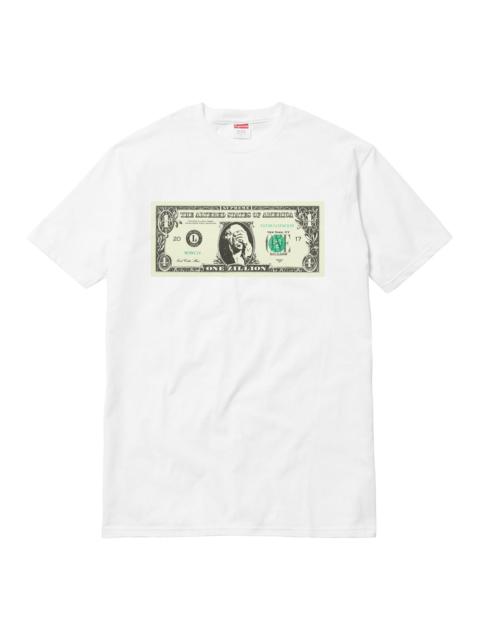 Supreme FW17 Dollar Tee White Printing Short Sleeve Unisex SUP-SS18-544