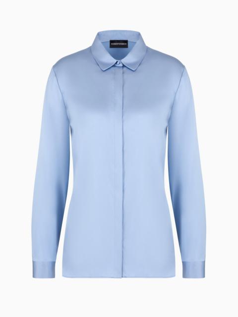 EMPORIO ARMANI Silk satin shirt